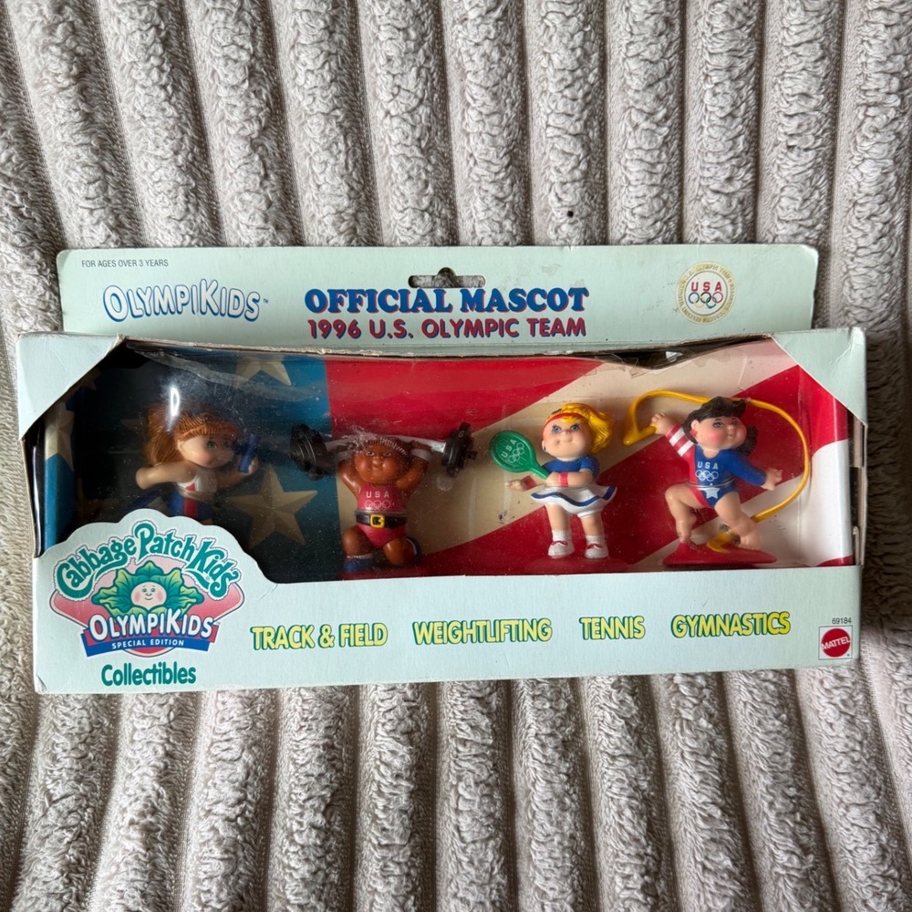 Vintage 1996 Cabbage Patch Kids Olympikids 1996 US Olympic Team Figures Mattel